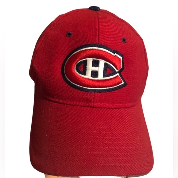 Montreal Canadians Red NHL Zephyr The Z Hat Adjustable Baseball Cap Wool Blend - Picture 1 of 8